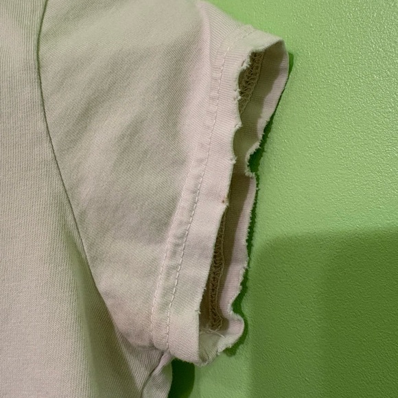 Y2K Vintage JUICY COUTURE single stitch basic white cotton velvet tee shirt Sm - Picture 5 of 8